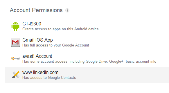 account permission
